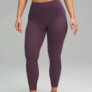 Lululemon Wunder Train Contour Fit 25" Grape Thistle Size 8